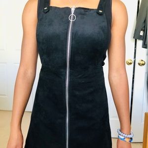 Black zip up dress